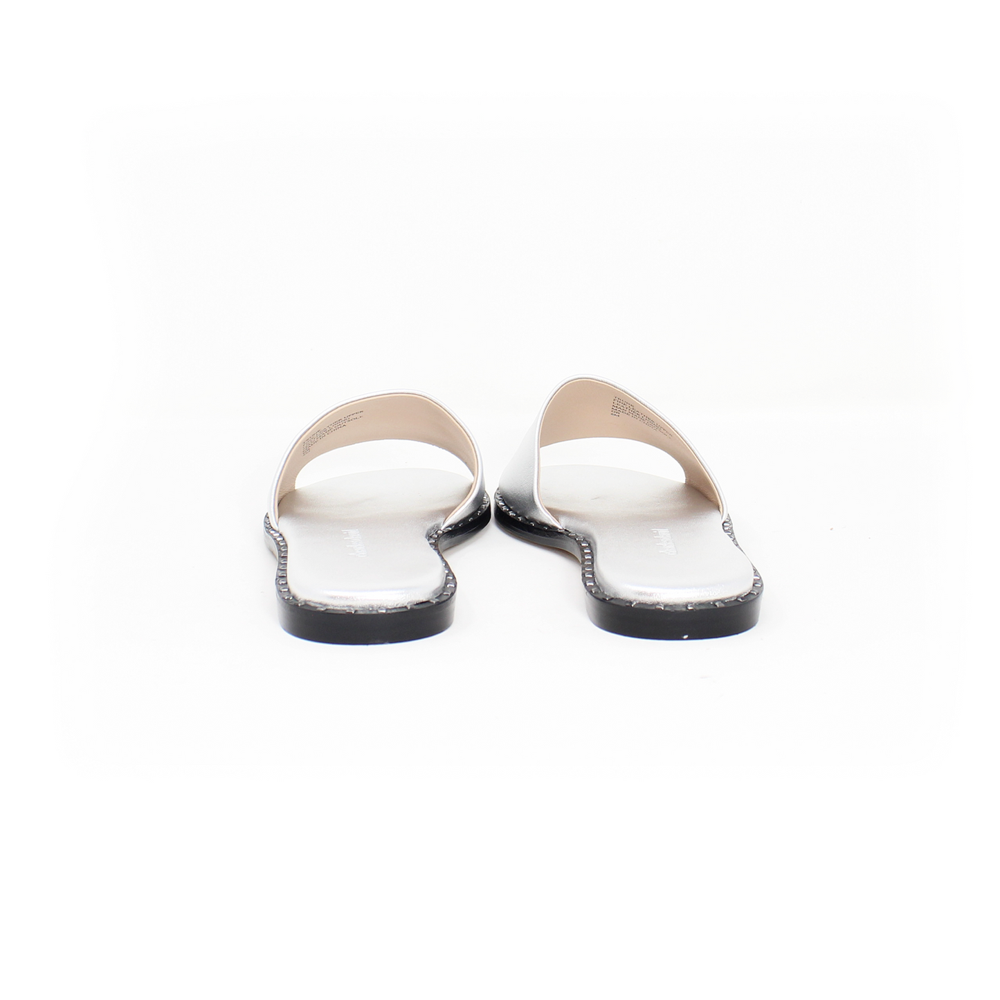 Charles David Trunk Flat Sandals Metallic Leather Tallas 6