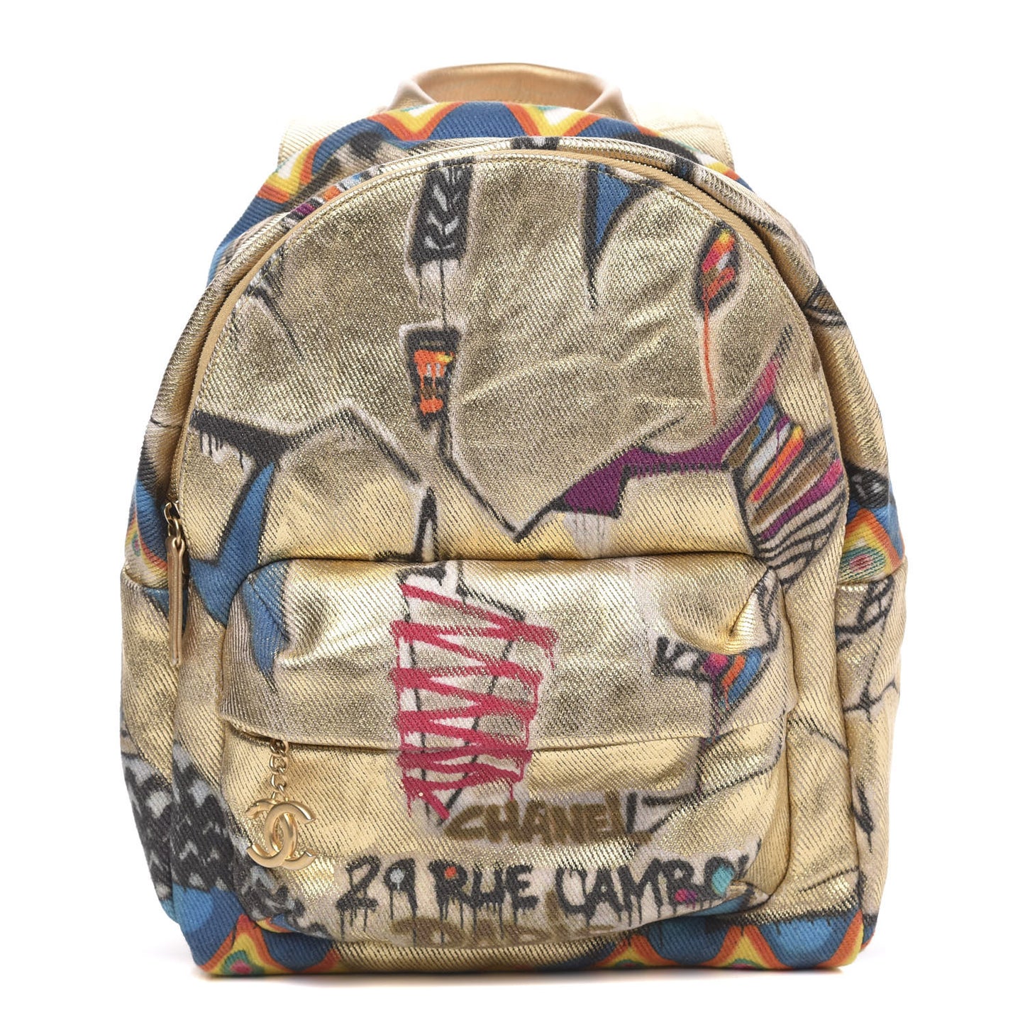 Chanel backpack graffiti