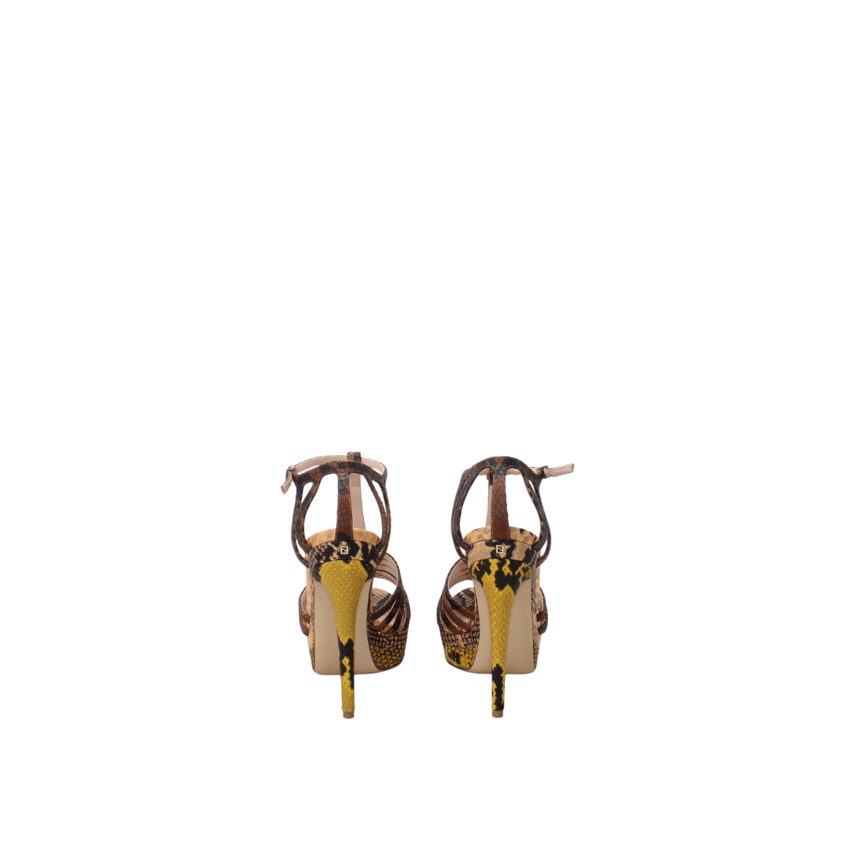 Fendi Python Brown Yellow 36.5