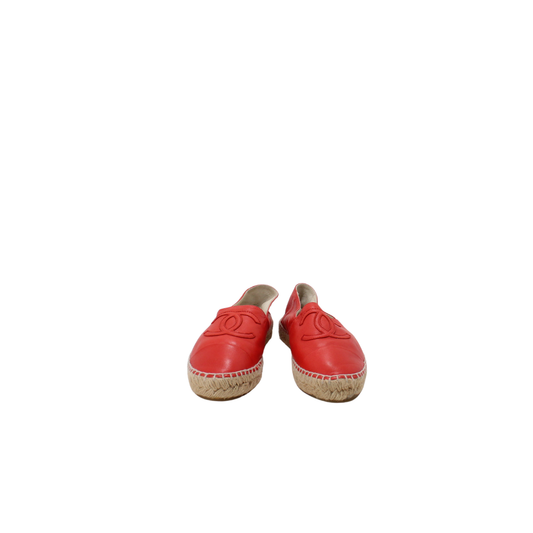 Chanel Espadrilles Red 36