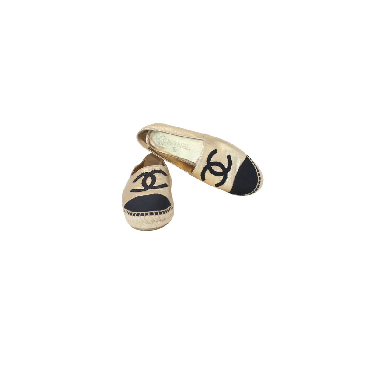 Chanel Espadrilles Gold 37