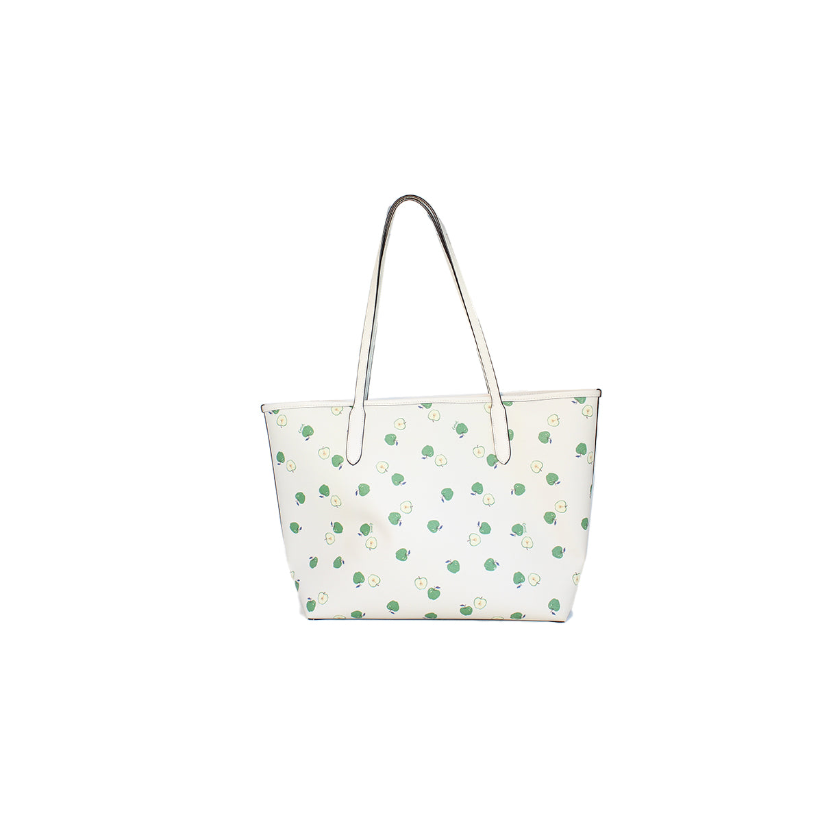 Coach green apple tote bag