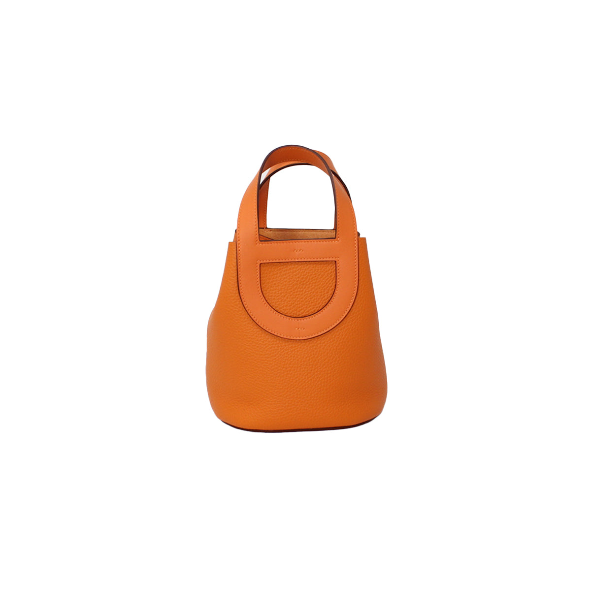 Hermes in the loop naranja handbag