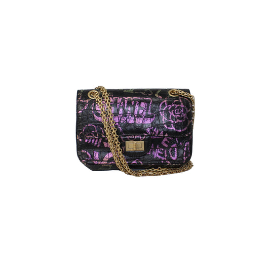 Chanel Graffiti Croc Embossed