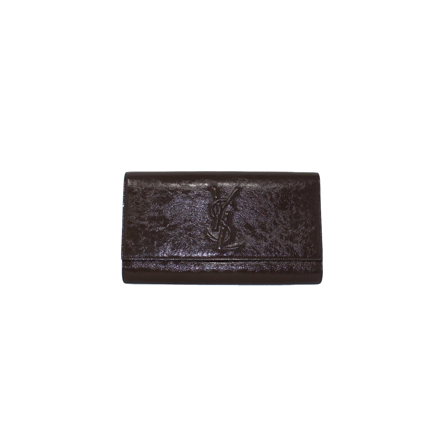 YSL patent leather clutch