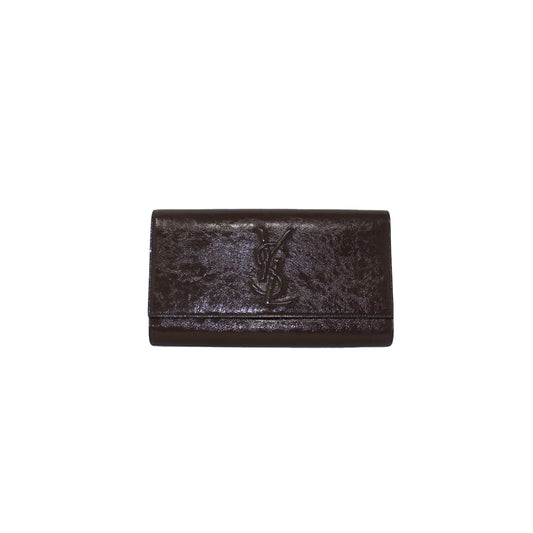 YSL patent leather clutch