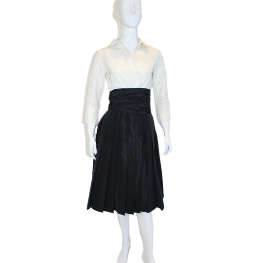 Carolina Herrera Black and White Dress