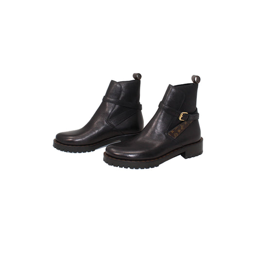 Louis Vuitton black ankle booties 38