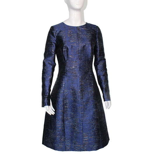 Oscar de la Renta blue dress