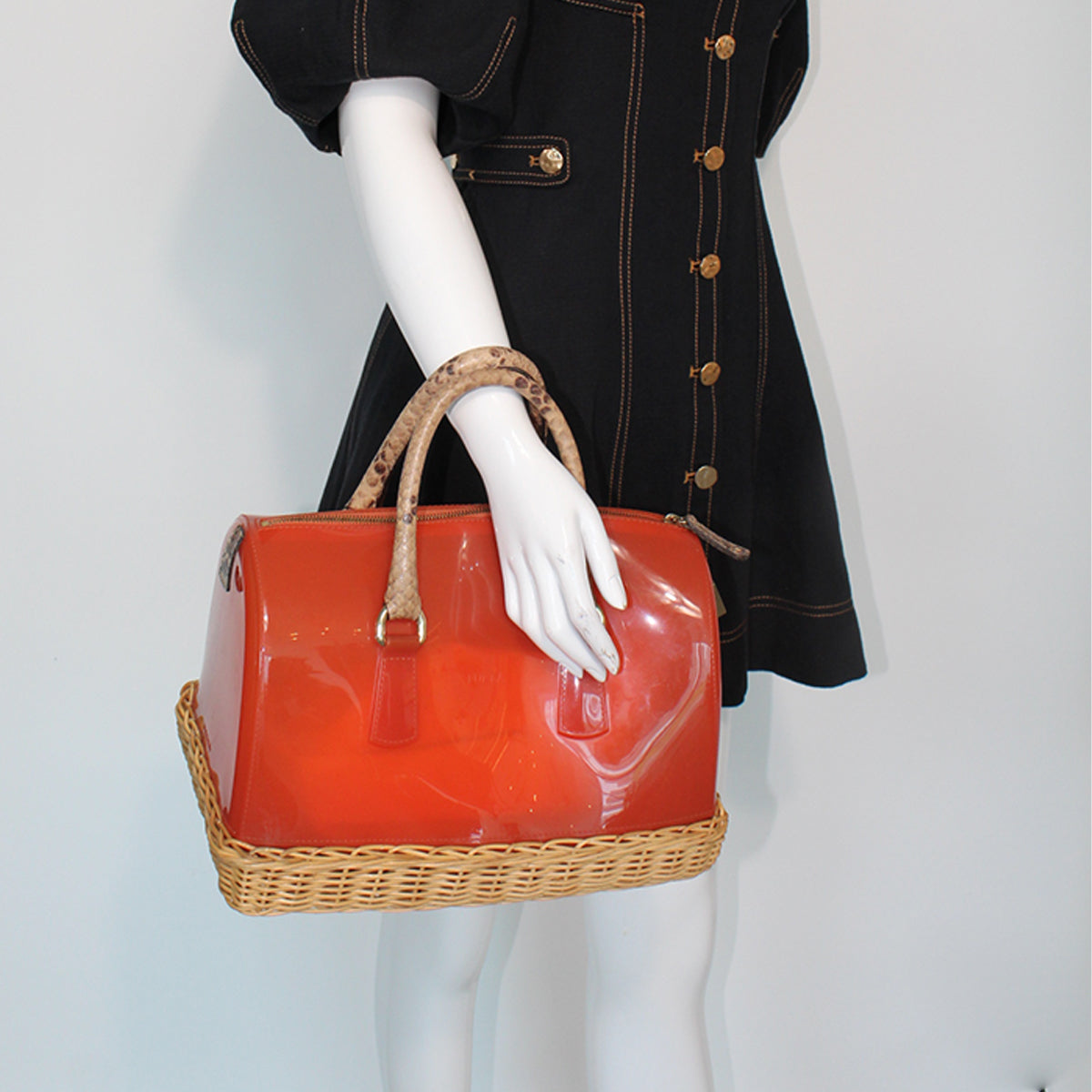Furla Candy Jelly Satchel, Orange