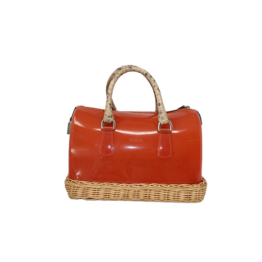 Furla Candy Jelly Satchel, Orange