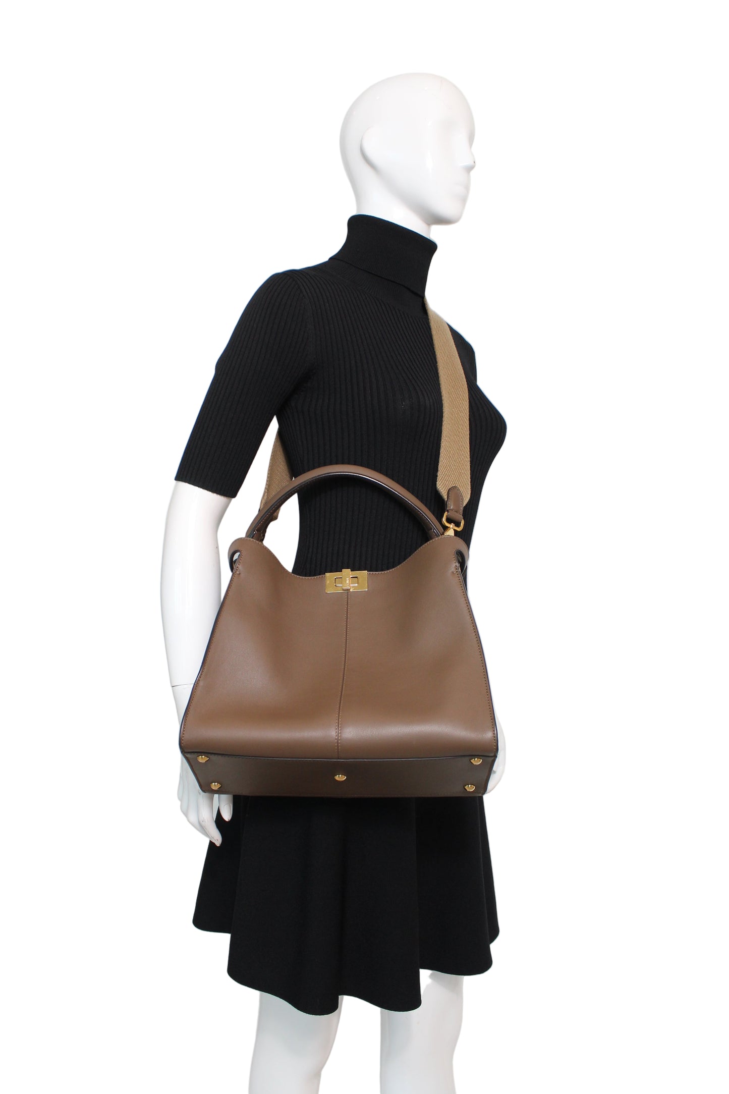 Fendi Peekabo Xtralite Taupe Bag