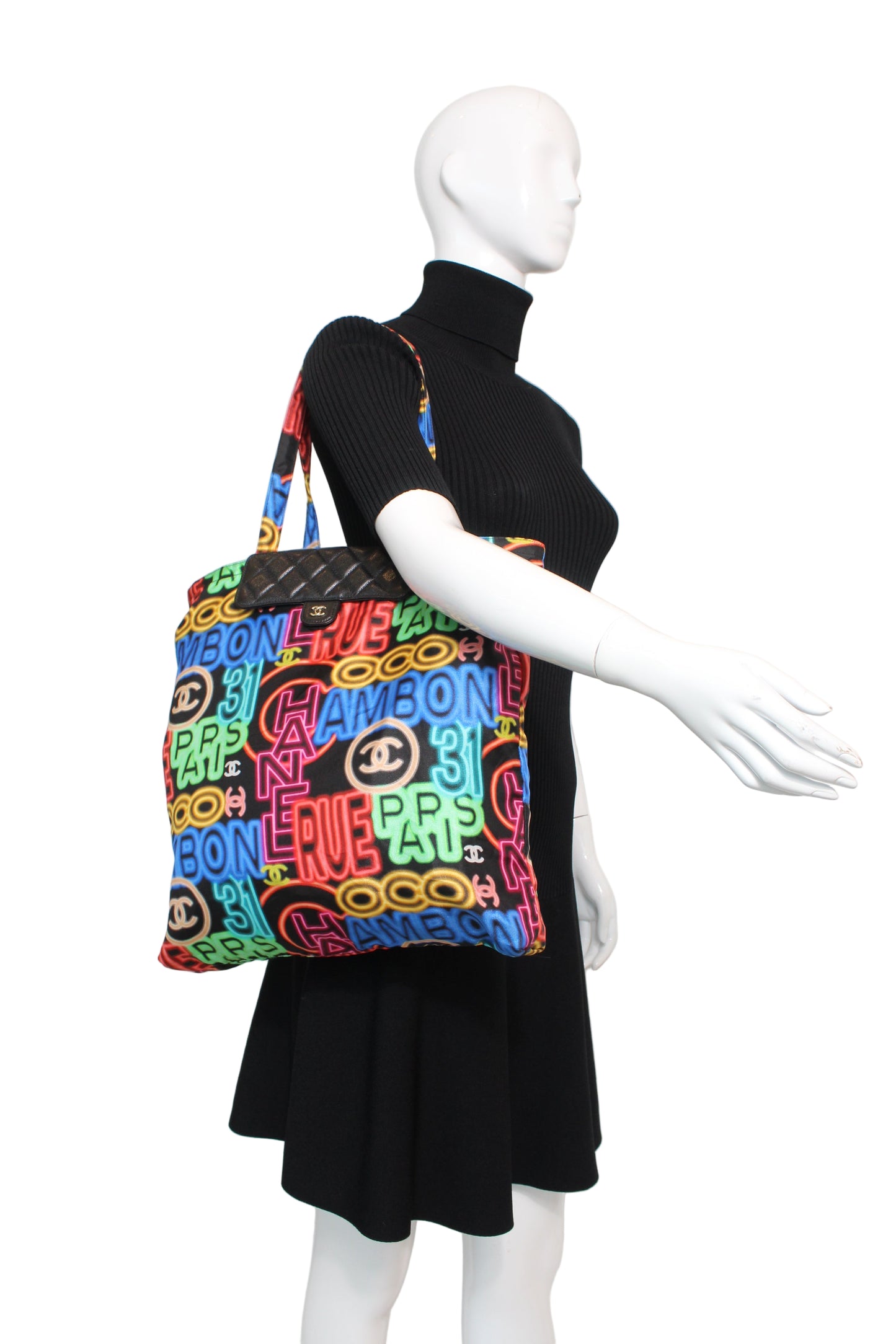 Chanel Caviar Foldable  Tote