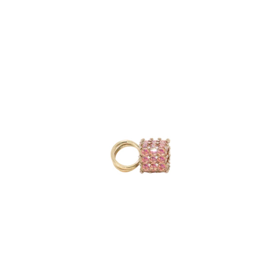 Curiosa Cocktail Cubic Zirconia Gold Tone Plated 7.5