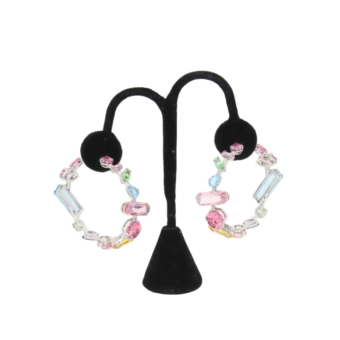 Gema Mixed Cut Hoop Earrings      