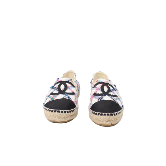 Chanel Tweed Espadrilles 38