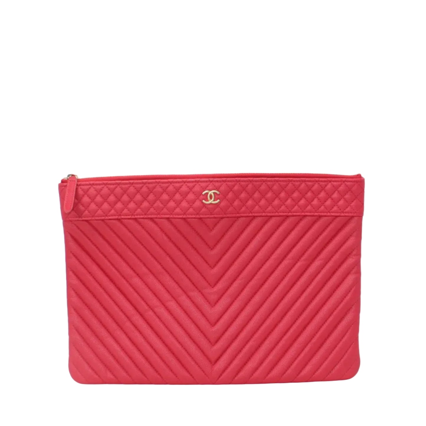 Chanel O Case Chevron Large