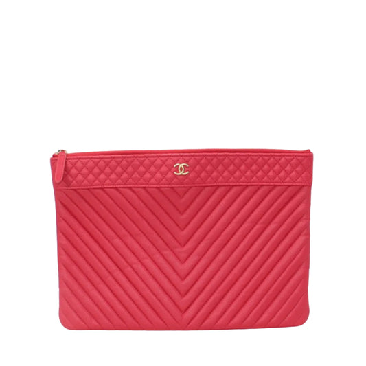 Chanel O Case Chevron Large