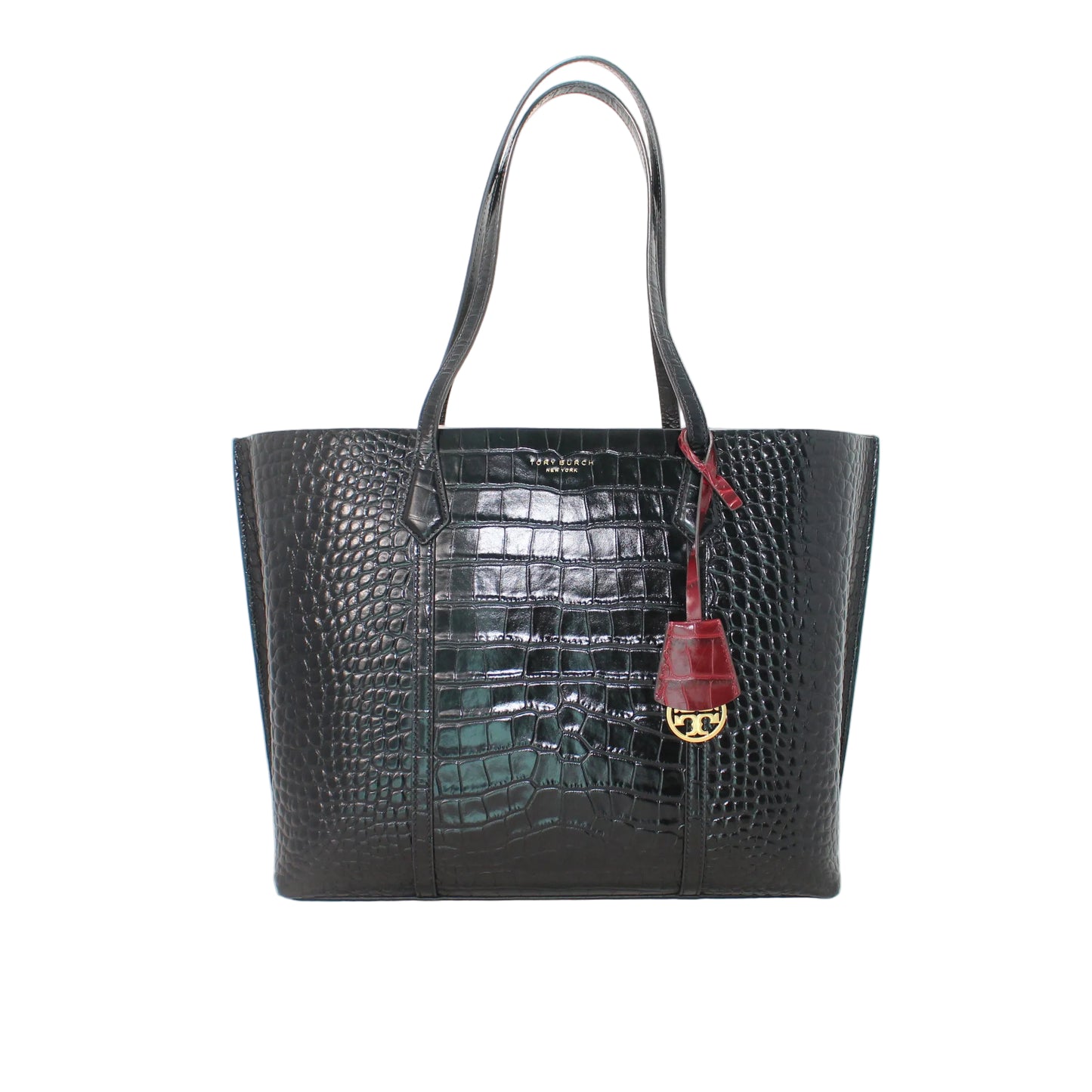 Tory Burch Perry Croc Tote Bag                             
