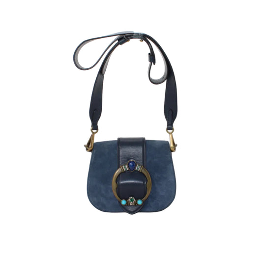 Ralph Lauren Jeweled Suede Lennox bag            