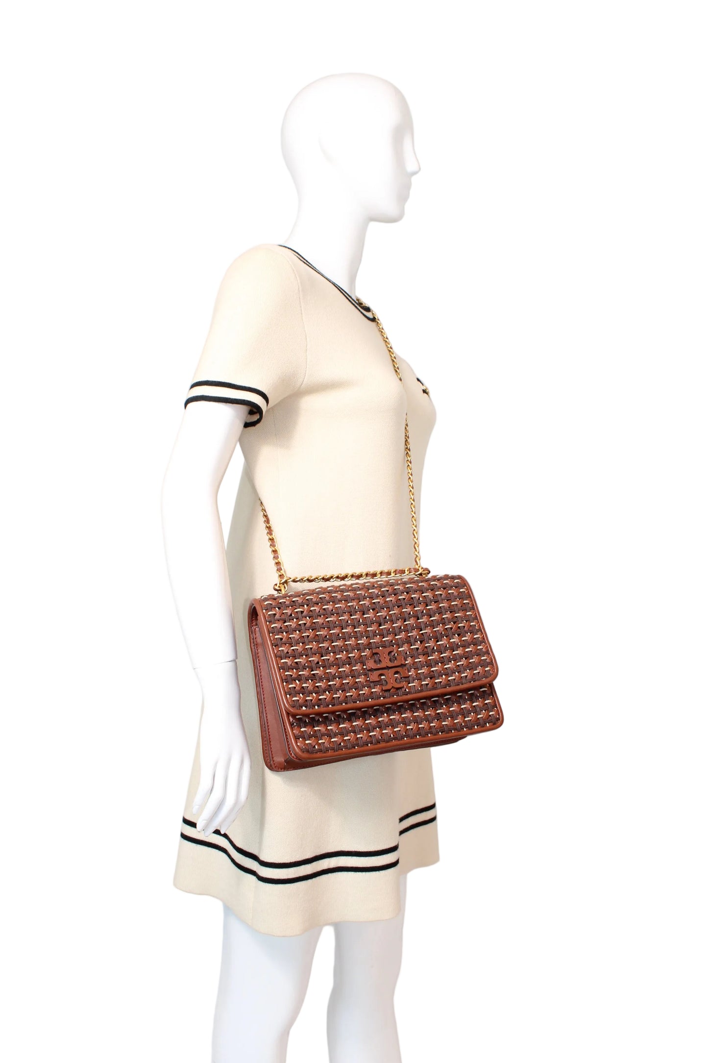 Tory Burch woven leather bag         