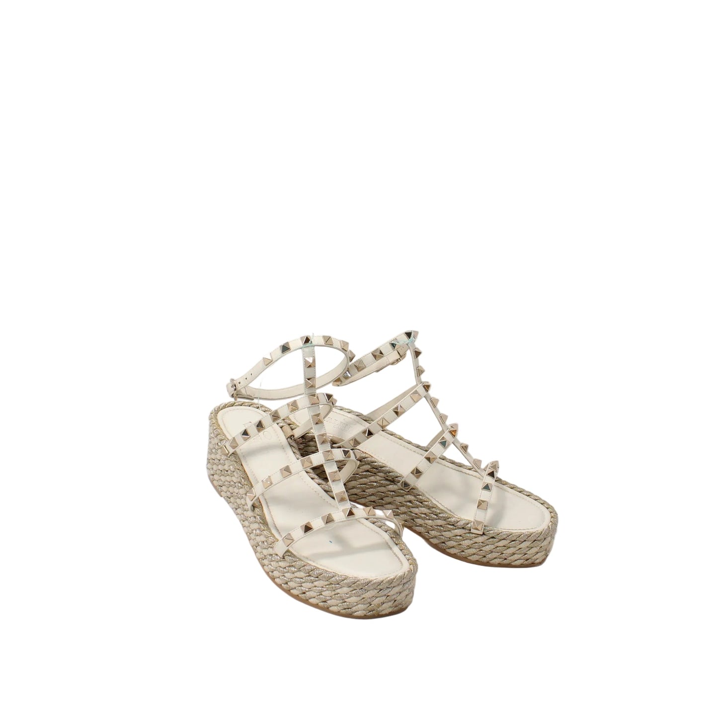 Valentino Rockstud wedge sandals 40