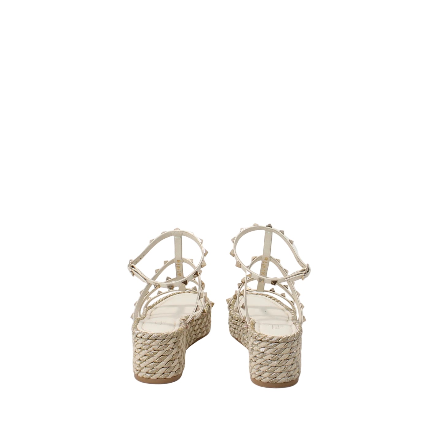 Valentino Rockstud wedge sandals 40