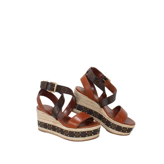 Louis Vuitton Boundary Wedge Espadrilles 40