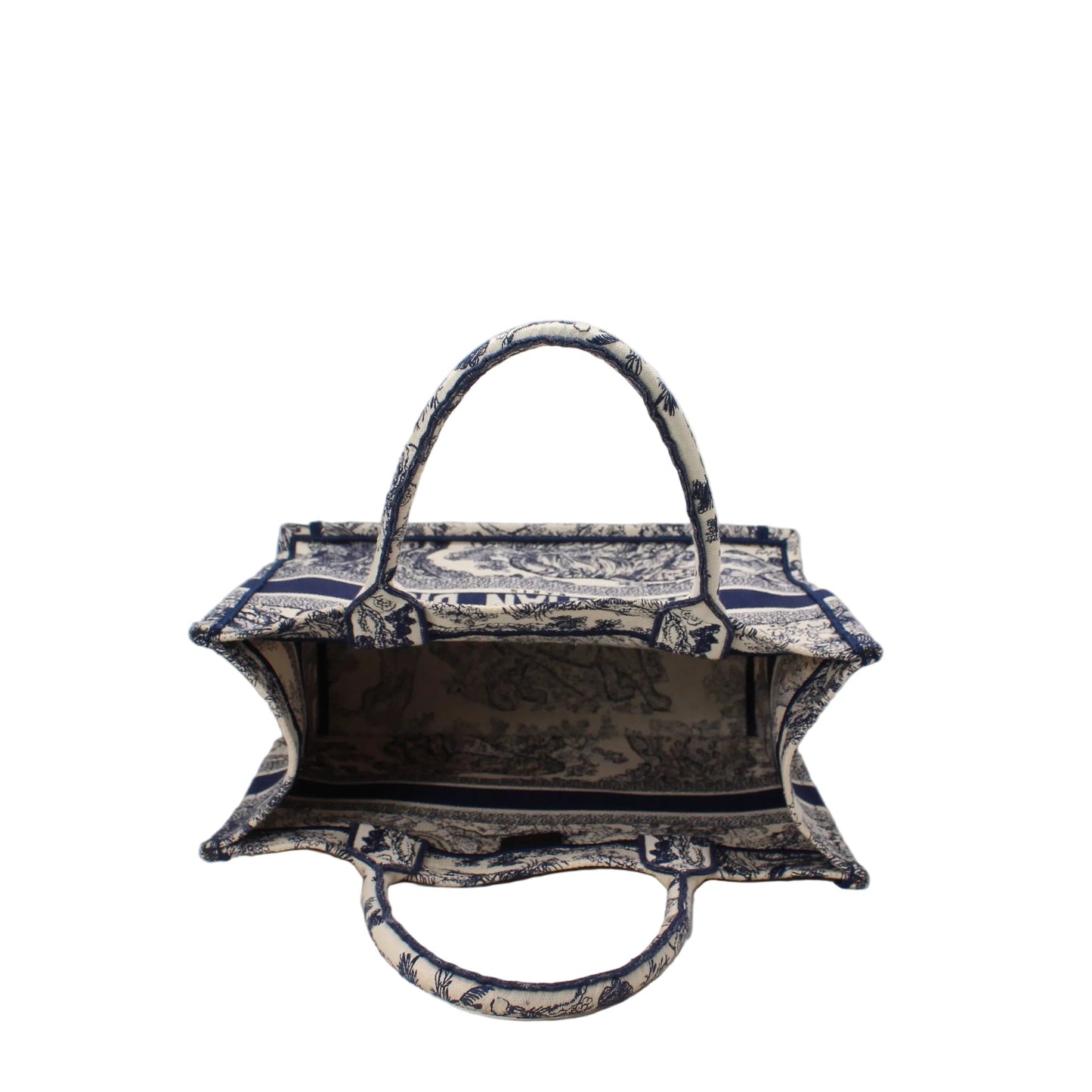 Christian Dior Book Tote Toile de Jouy     