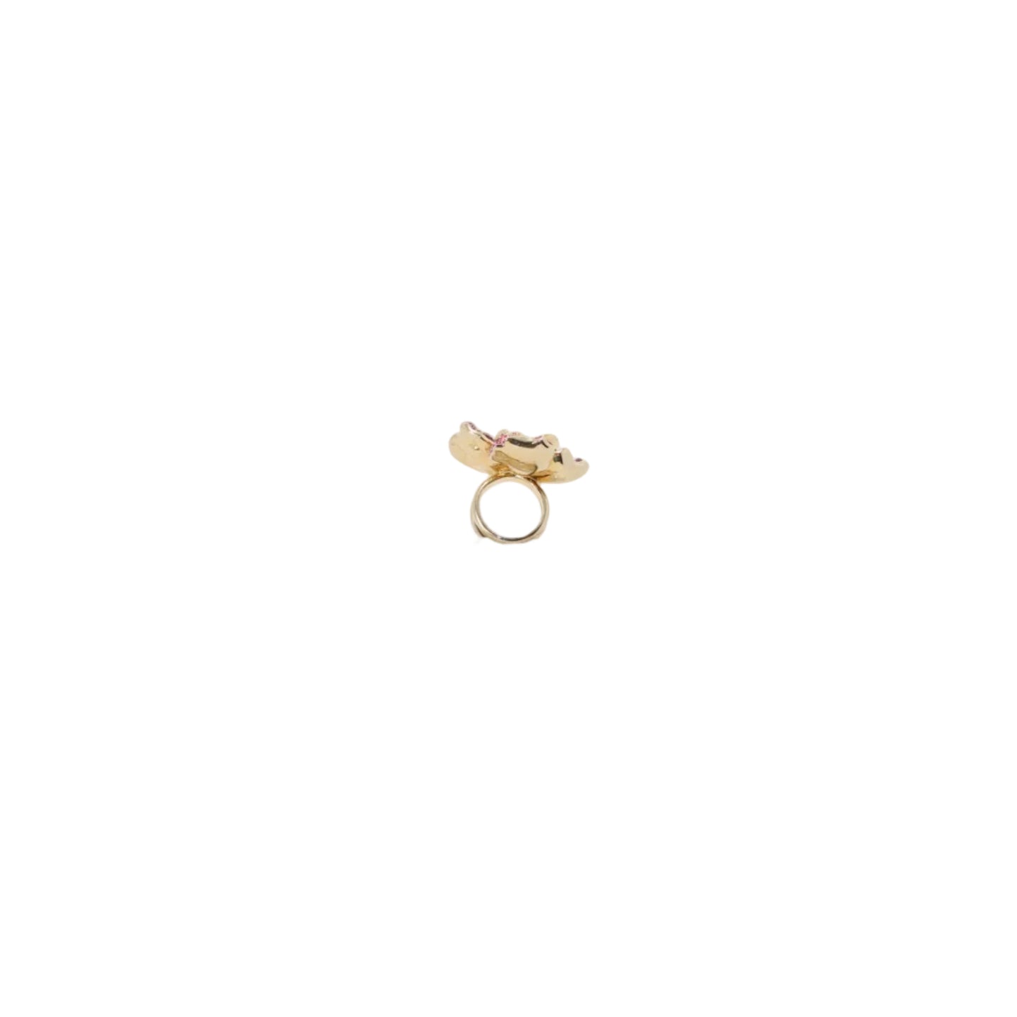 Idylia Cocktail ring Pave Flower pink 