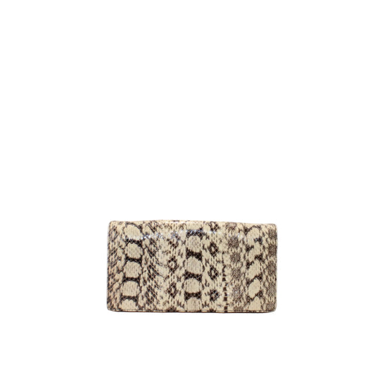 Roberto Cavalli snake skin clutch