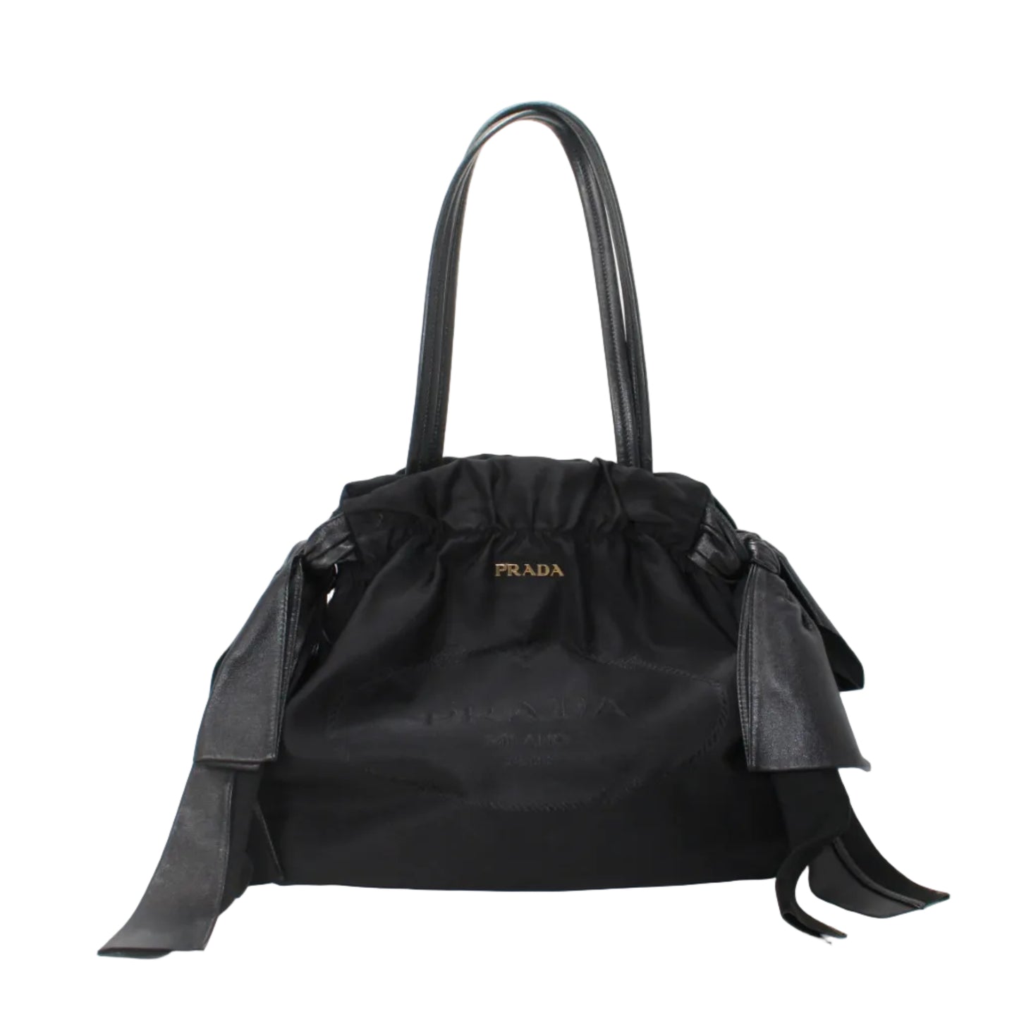 Prada Nylon Bow Shoulder Bag