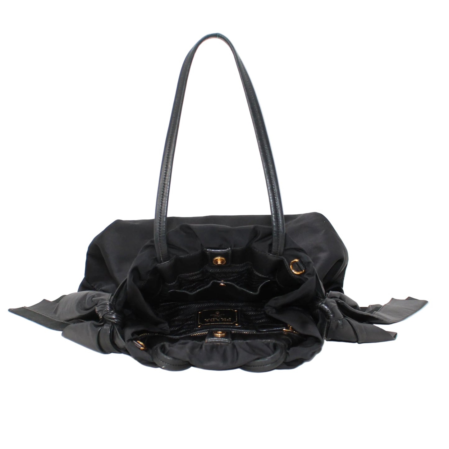 Prada Nylon Bow Shoulder Bag