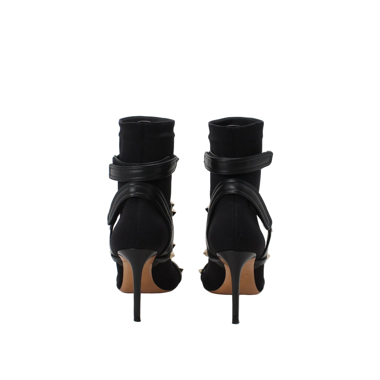 Valentino Rockstud Accents Mesh Sock Boots  38