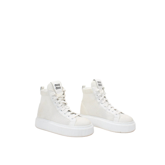 Miu Miu Mesh Colorblock Pattern Sneakers 38