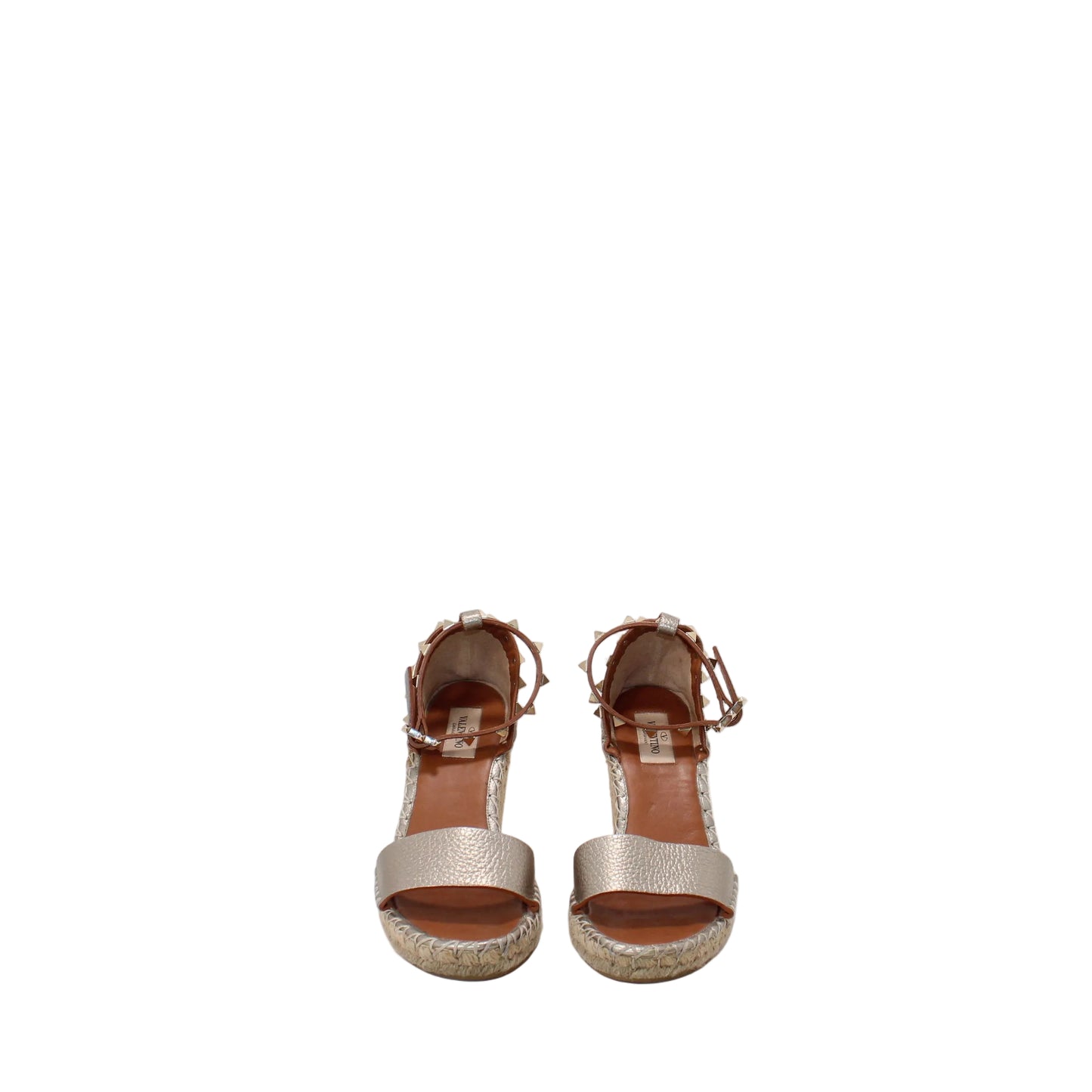 Valentino Garavani Rockstud Wedge Espadrilles  37 