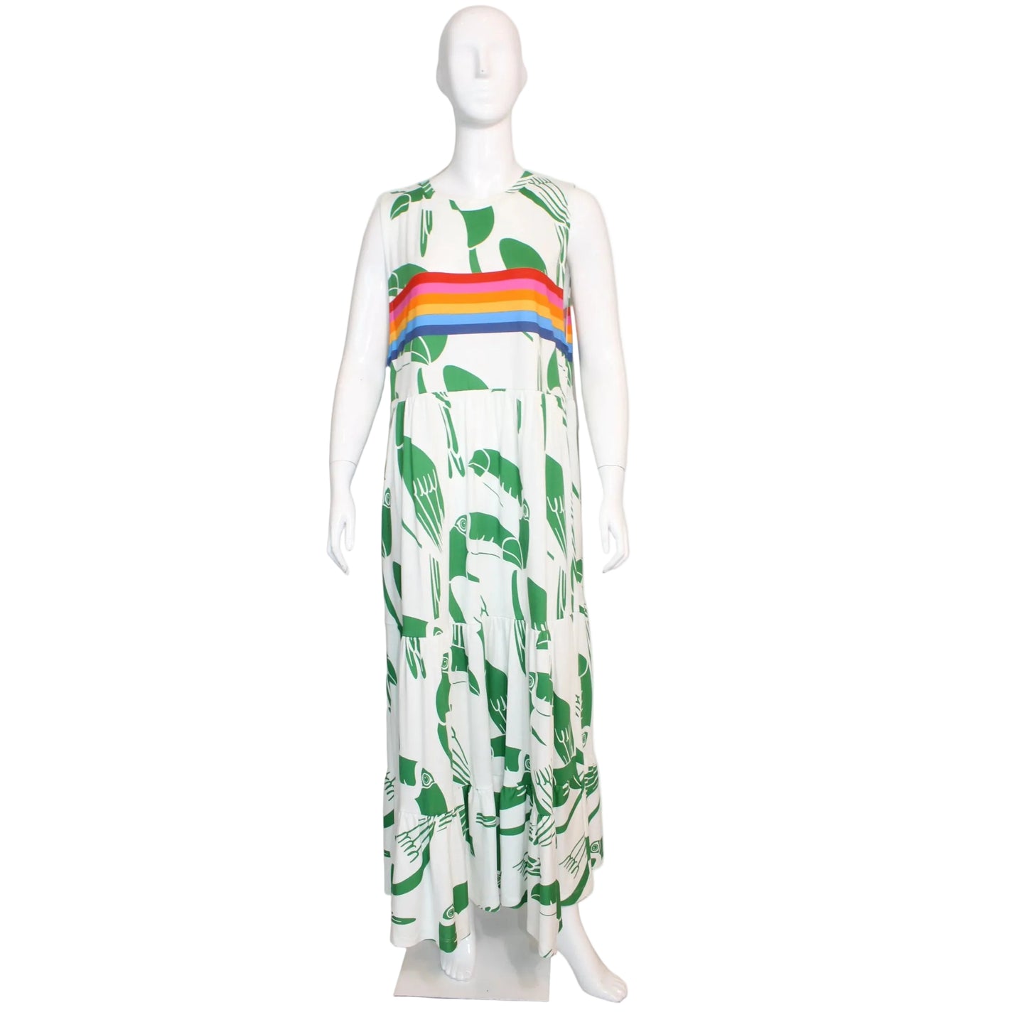 Dress Farm Rio Blanco y verde 