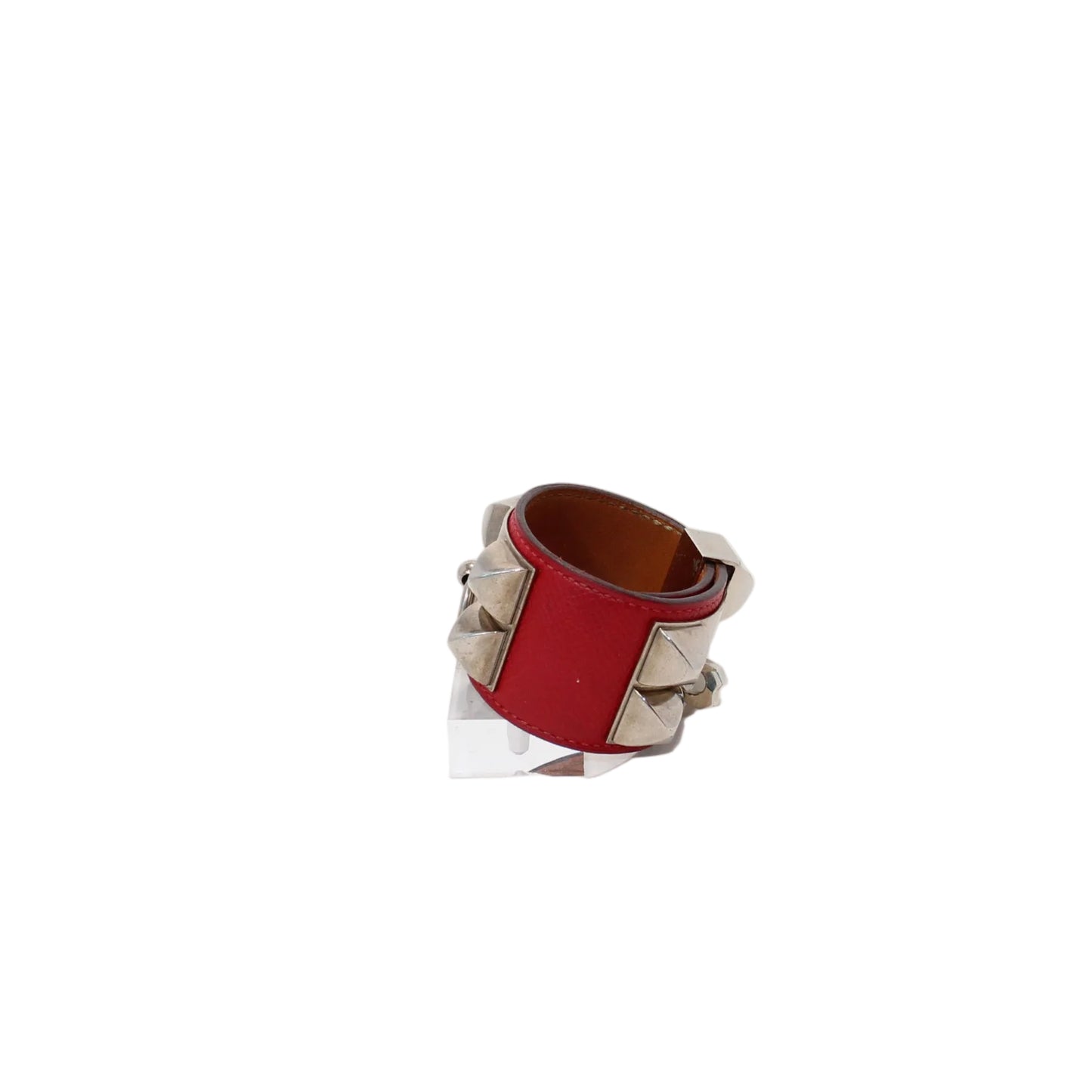 Hermes Collier de Chien Bracelet Red