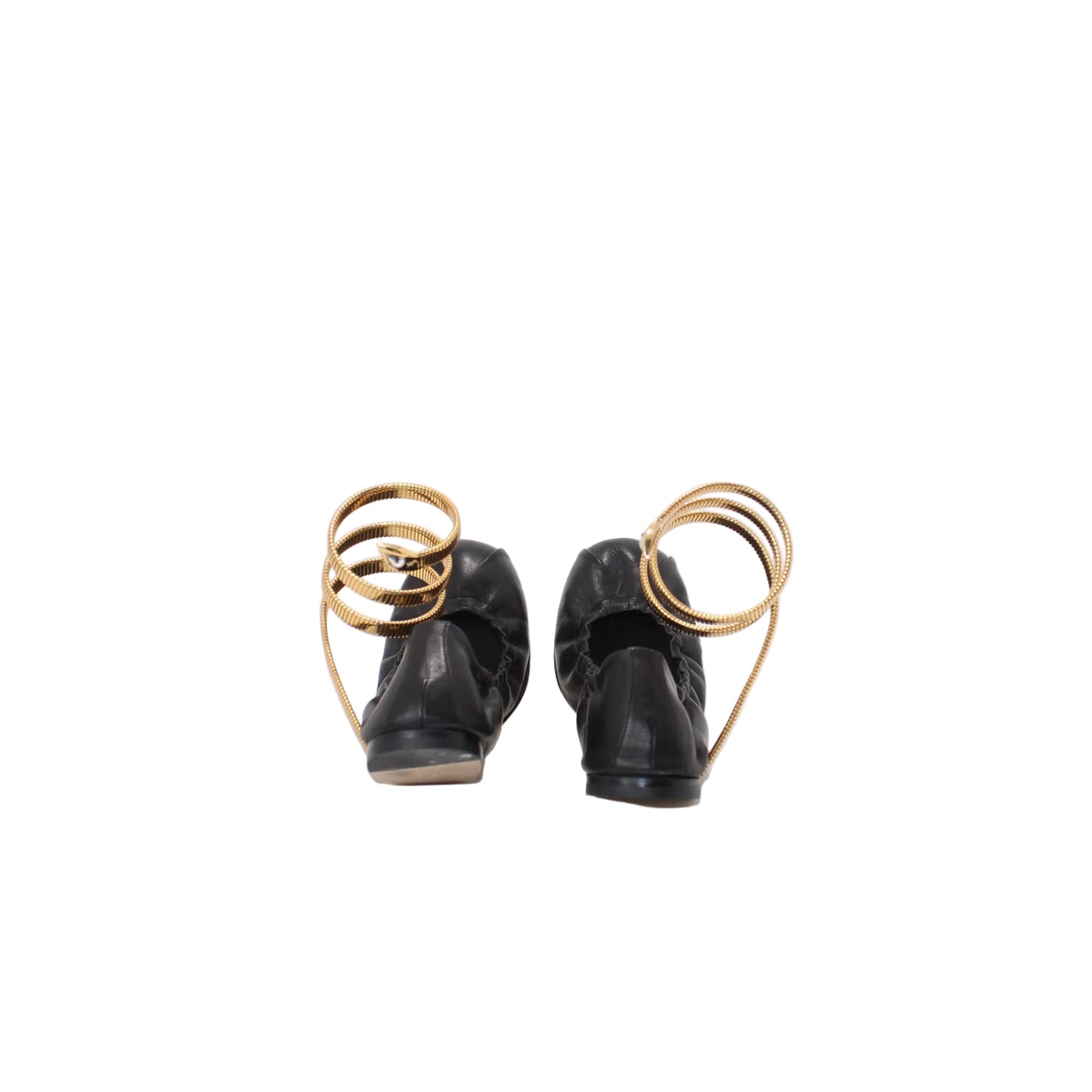 René Caovilla Leather Ballet Flats  36     