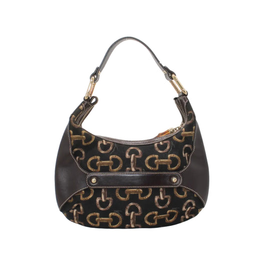 Gucci Printed Bamboo Jackie Bag