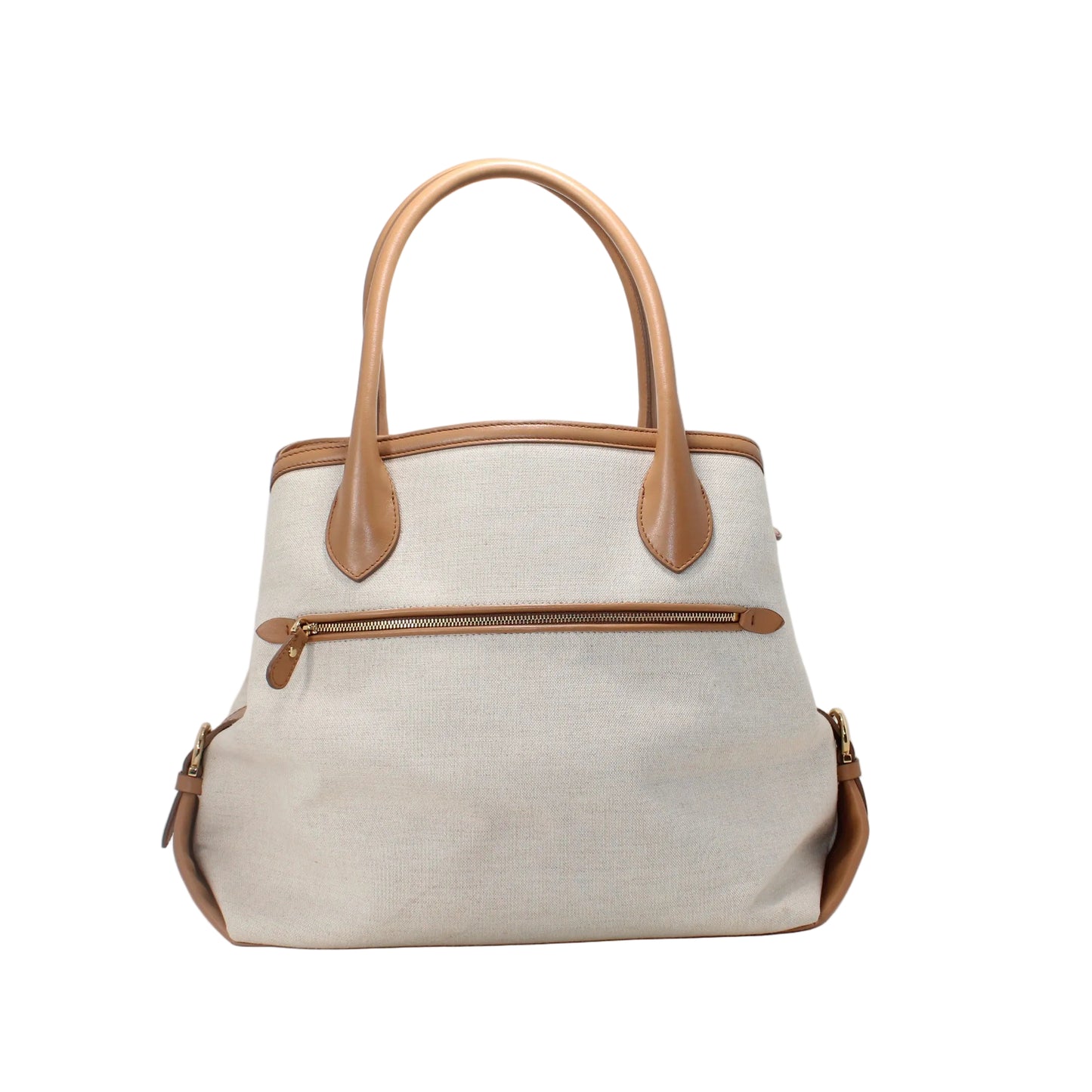 Salvatore Ferragamo canvas and Leather Bag