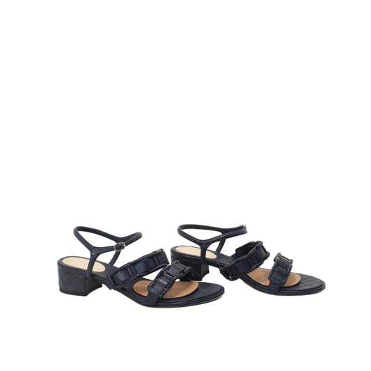 Chanel leather sandals 38.5