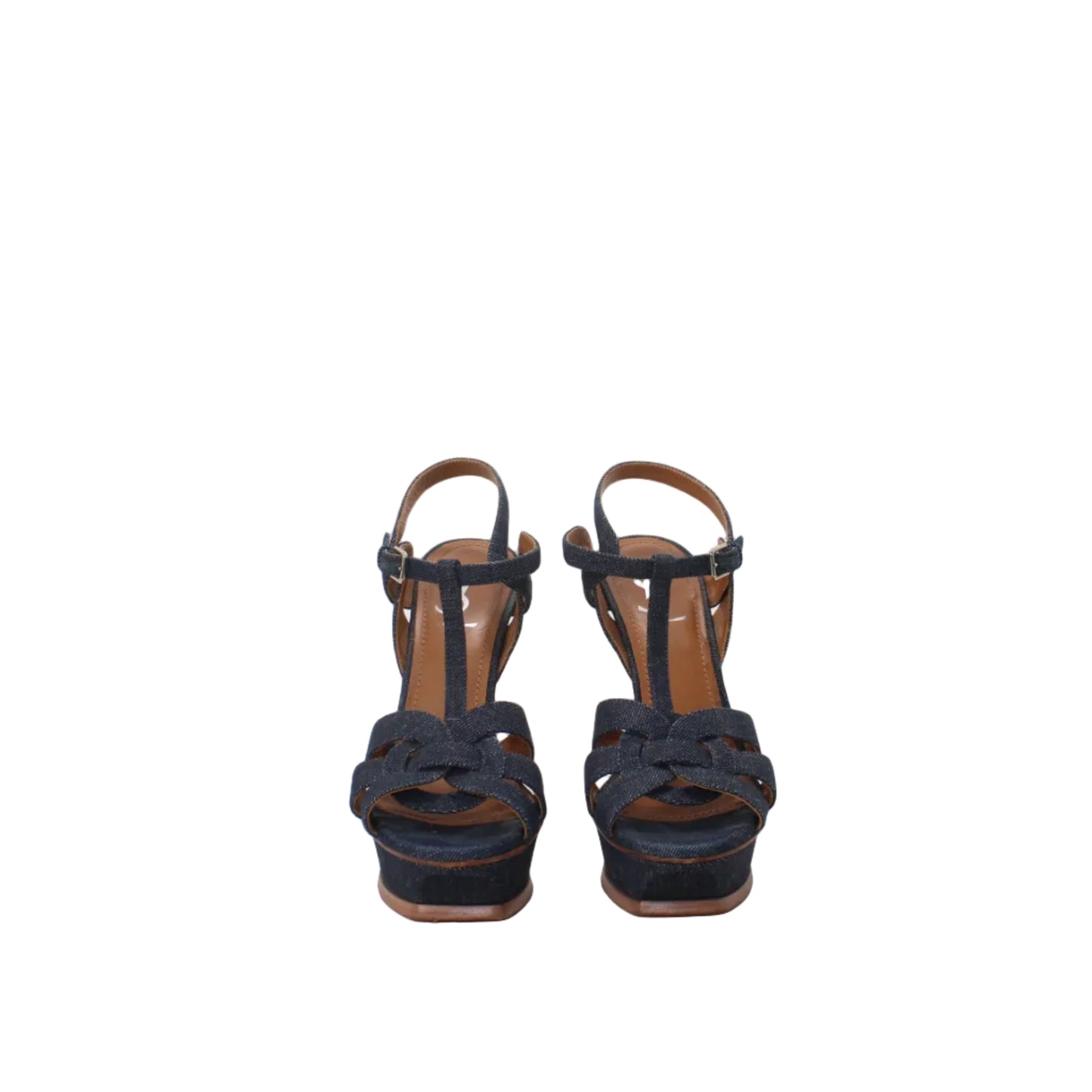 YSL Denim Tribute sandals
