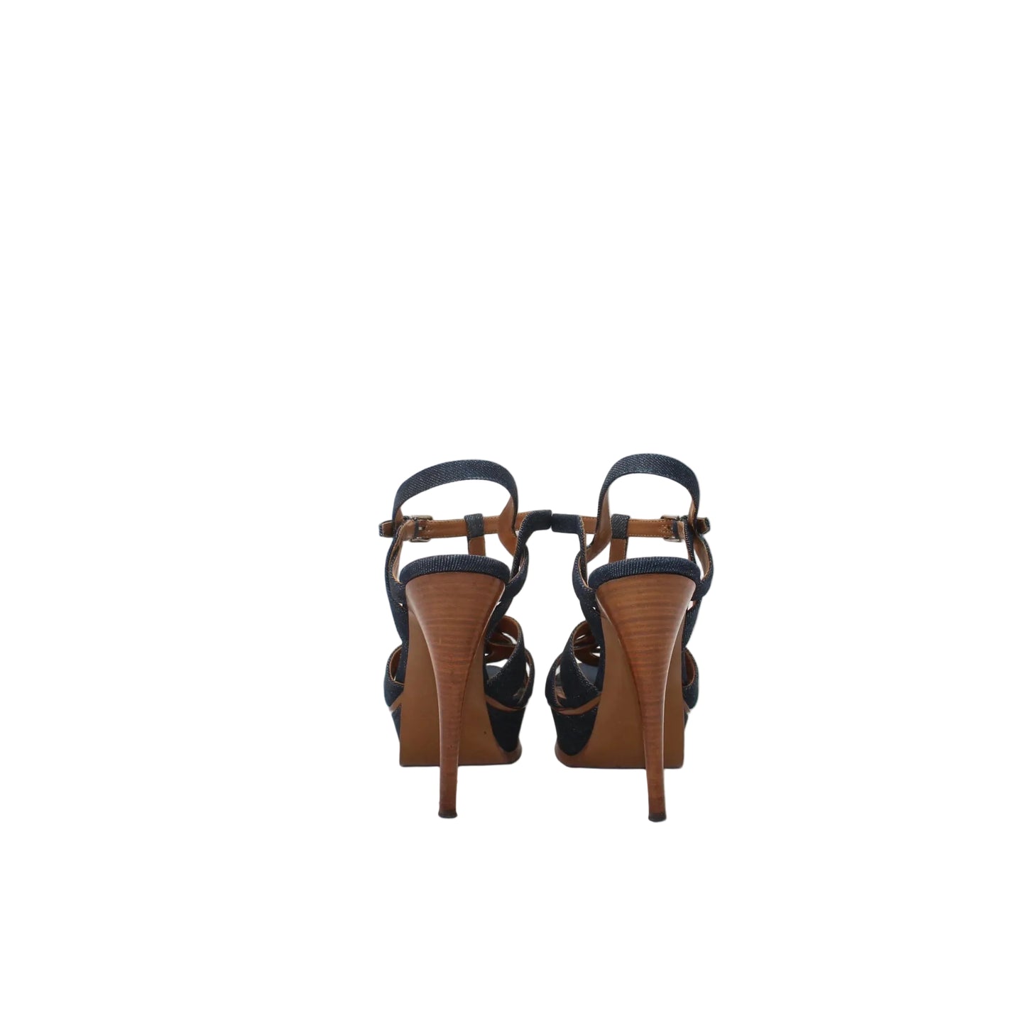 YSL Denim Tribute sandals