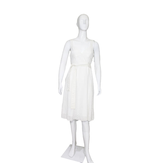 Burberry White Dress Talla 8