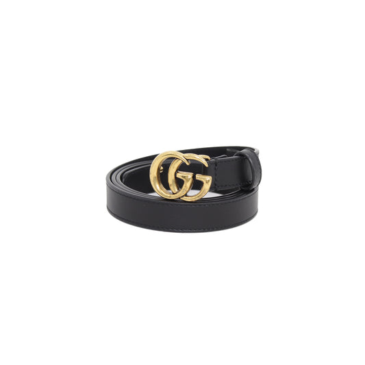 Belt Gucci Mini Black 42.5"  / 108cm With Box And Dustbag