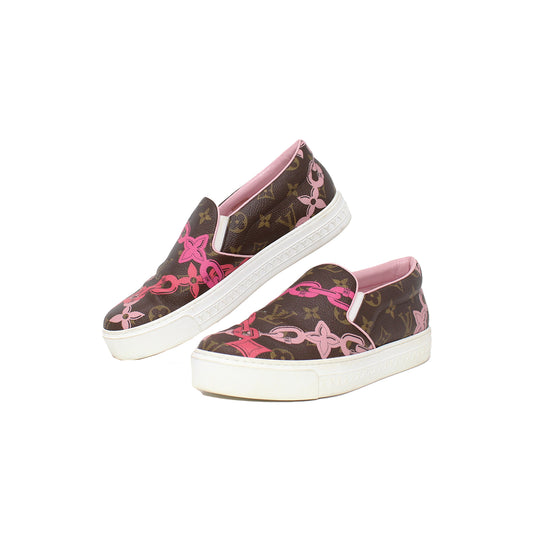 Louis Vuitton Bay Harbor Slip Ons Talla 38 With Dustbag