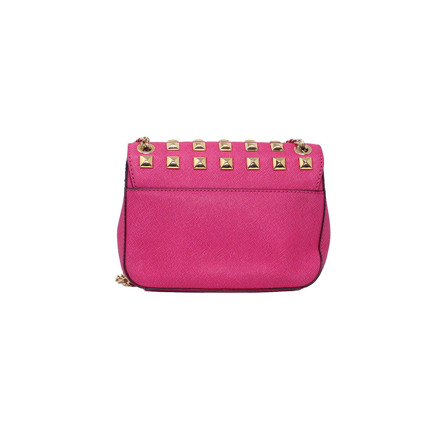 Michael Kors Hot Pink Pyramid Stud  Sloan Bag With Dustbag