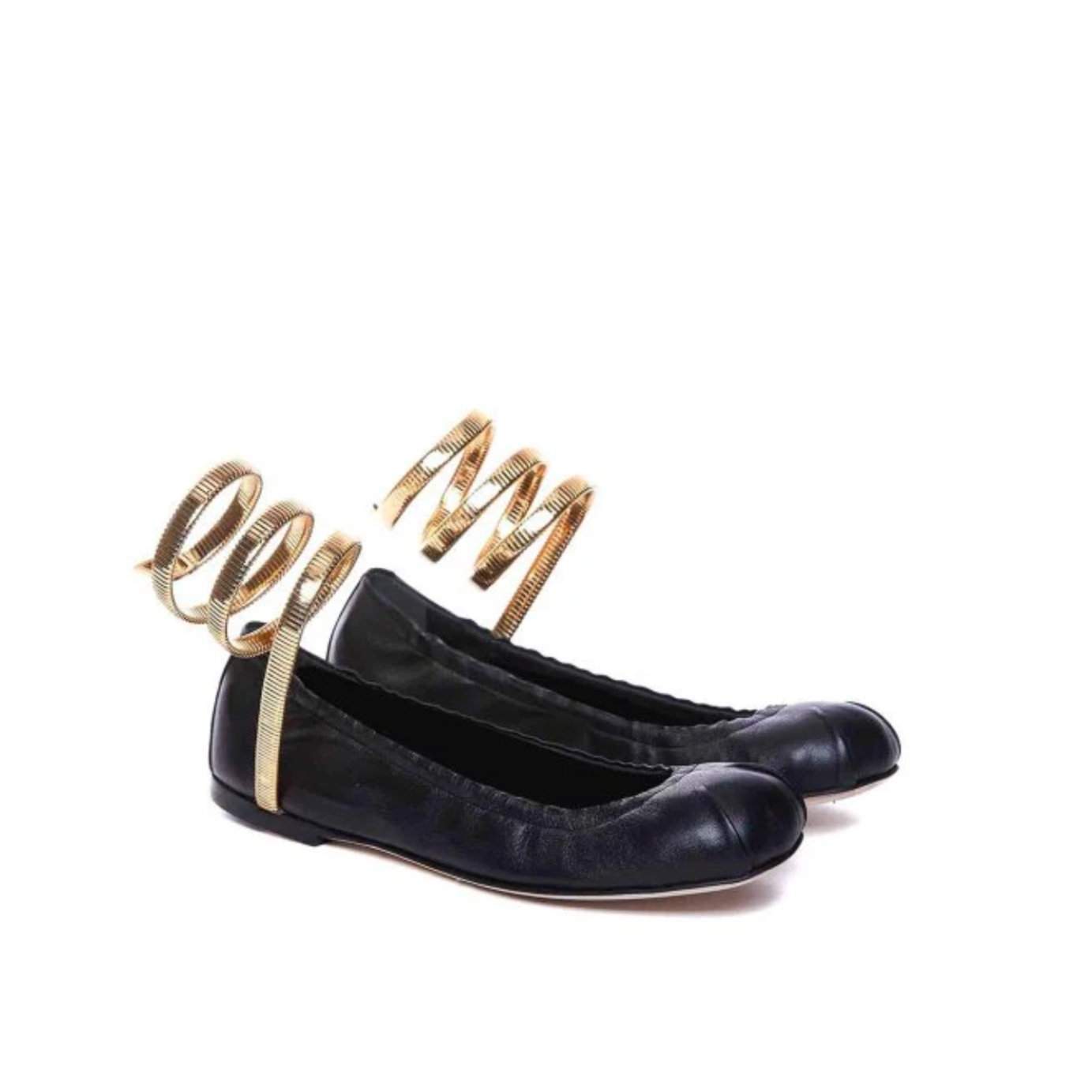 René Caovilla Leather Ballet Flats  36     