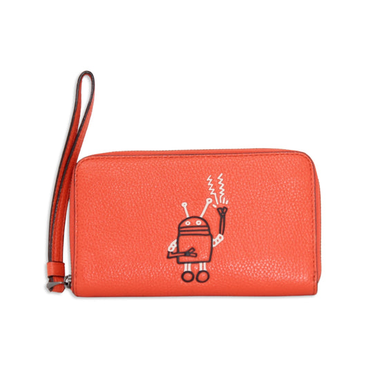 Coach X Keith Haring Robot Wristlet Wallet
